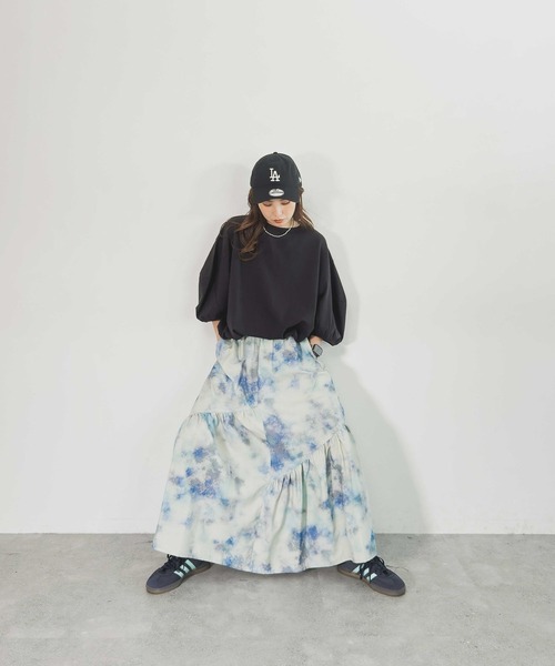 niko and...（ニコアンド）の「【MODE NORM CORE】 コットン天竺3Dスリーブプルオーバー（Tシャツ/カットソー・レディース・グレー/チャコール/ダークブルー/スモーク・MEDIUM/LARGE）」の15枚目の写真