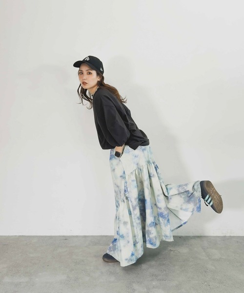 niko and...（ニコアンド）の「【MODE NORM CORE】 コットン天竺3Dスリーブプルオーバー（Tシャツ/カットソー・レディース・グレー/チャコール/ダークブルー/スモーク・MEDIUM/LARGE）」の14枚目の写真