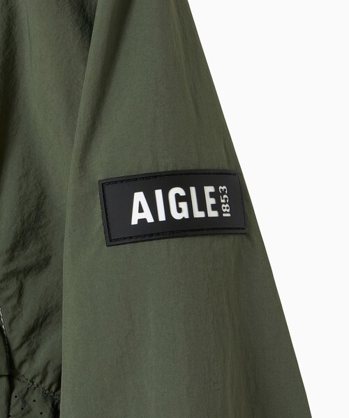 AIGLE（エーグル）の「軽量 撥水 UVカット パッカブル ライトウェイトフーデッドナイロンジャケット（ナイロンジャケット・レディース・モスグリーン/パープル・XS/M/S）」の18枚目の写真