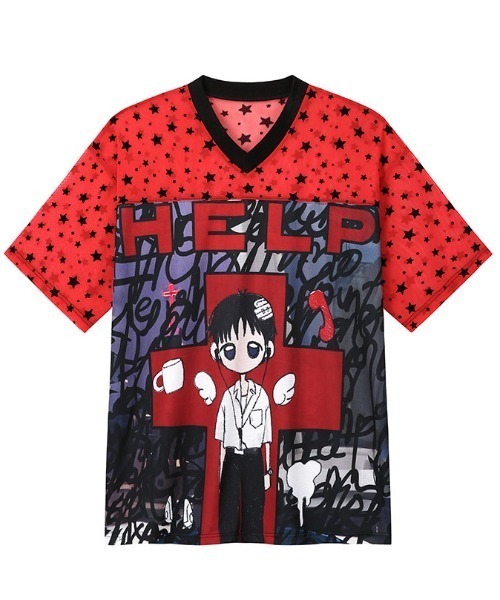tシャツ A'GEM/9 × .kom 「CLUTSTUDIO/クラットスタジオ」 HELP Animation Top/ヘルプ アニメーション 半袖 A'GEM/9 × .kom 『CLUTSTUDIO/クラットスタジオ』 HELP