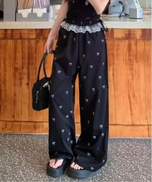 Per sist ence（パーシエンス）の「フリルリボンワイドパンツ（その他パンツ）」