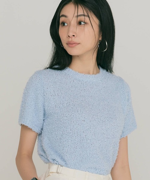 ル 年末のプロモーション MOJA SHORT KNIT（Tシャツ/カットソー）｜BLUE×PALANG（ブルー トップス