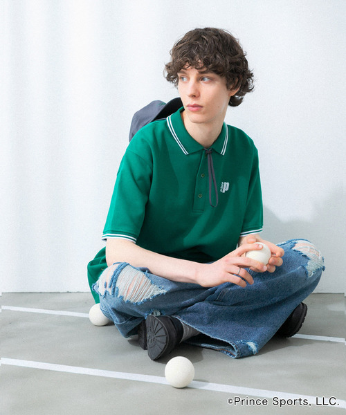 SENSE OF PLACE by URBAN RESEARCH（センスオブプレイスバイアーバンリサーチ）の「『別注』prince　ポロシャツ（ポロシャツ・メンズ・ブラック/ネイビー/グリーン/ホワイト・LARGE/MEDIUM）」の5枚目の写真