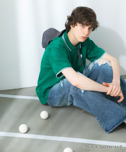 SENSE OF PLACE by URBAN RESEARCH（センスオブプレイスバイアーバンリサーチ）の「『別注』prince　ポロシャツ（ポロシャツ・メンズ・ブラック/ネイビー/グリーン/ホワイト・LARGE/MEDIUM）」の6枚目の写真