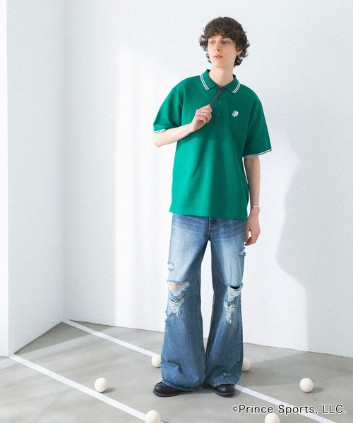 SENSE OF PLACE by URBAN RESEARCH（センスオブプレイスバイアーバンリサーチ）の「『別注』prince　ポロシャツ（ポロシャツ・メンズ・ブラック/ネイビー/グリーン/ホワイト・LARGE/MEDIUM）」の7枚目の写真