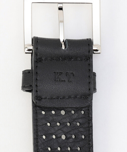 K.T KIYOKO TAKASE（キヨコタカセ）の「パンチング ベルト（ベルト・レディース・ブラウン・9号）」の4枚目の写真