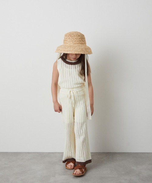 riziere(リジェール)の「ラフィアバケットハット(ハット・キッズ・ブラック/アイボリー・FREE)」の10枚目の写真