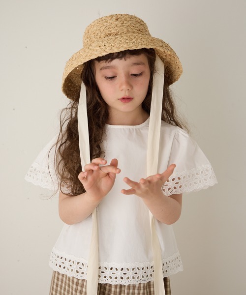 riziere(リジェール)の「ラフィアバケットハット(ハット・キッズ・ブラック/アイボリー・FREE)」の10枚目の写真