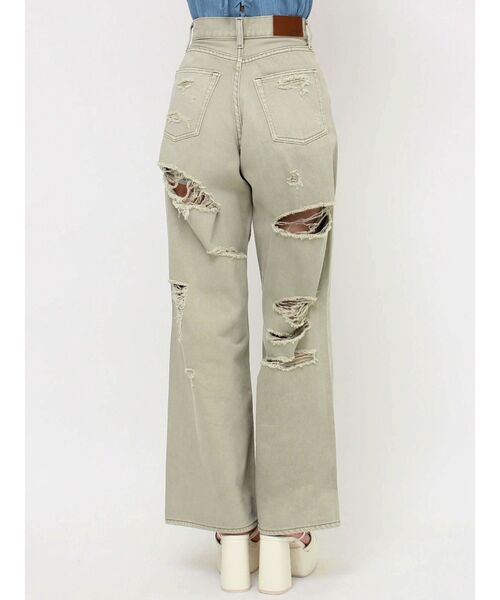 EVRIS（エヴリス）の「オーバークラッシュワイドデニムパンツ（デニムパンツ・レディース・グリーン/ブルー・SMALL/MEDIUM）」の19枚目の写真