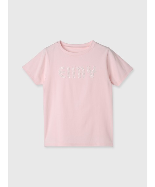 EIMY ISTOIRE（エイミーイストワール）の「パールロゴTシャツ（Tシャツ/カットソー・レディース・ホワイト/ピンク/ブラック/サックスブルー・F）」の15枚目の写真