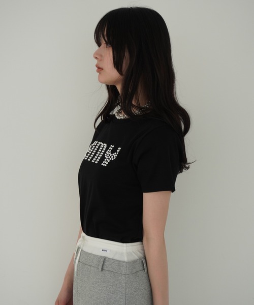 eimyistoire パールロゴTシャツ パールロゴTシャツ(F WHITE): TOPS