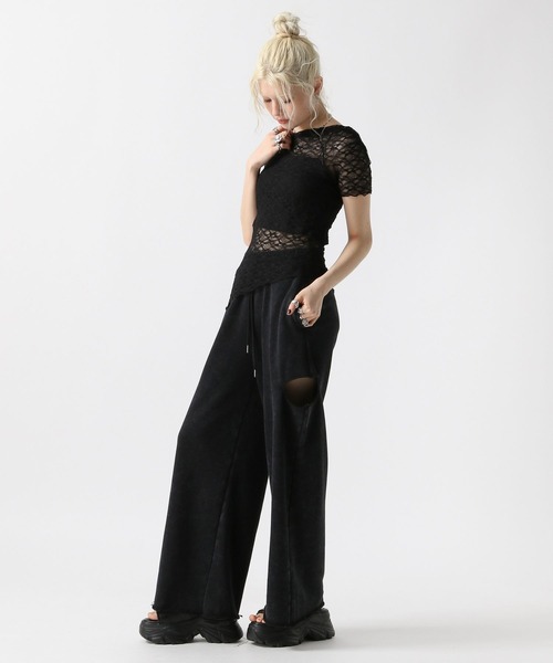 FOREVER 21(フォーエバー トゥエンティーワン)の「【2025SS】レース2WAYTシャツ(Tシャツ/カットソー・レディース・ブラック/オフホワイト/ナチュラル・SMALL/MEDIUM)」の19枚目の写真