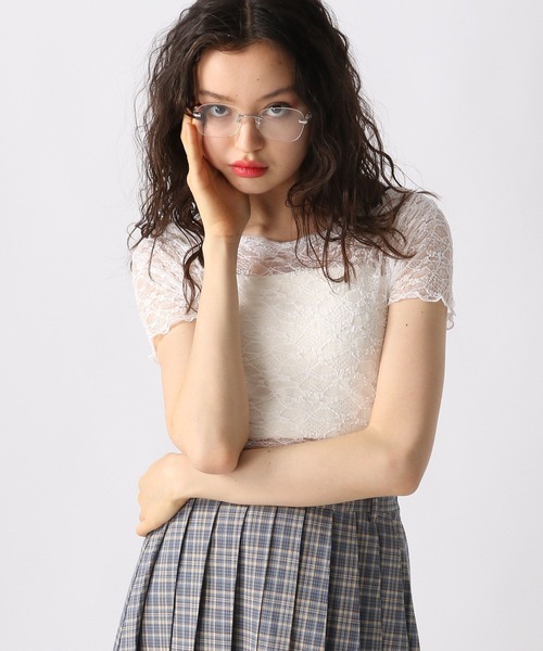 FOREVER 21(フォーエバー トゥエンティーワン)の「【2025SS】レース2WAYTシャツ(Tシャツ/カットソー・レディース・ブラック/オフホワイト/ナチュラル・SMALL/MEDIUM)」の9枚目の写真