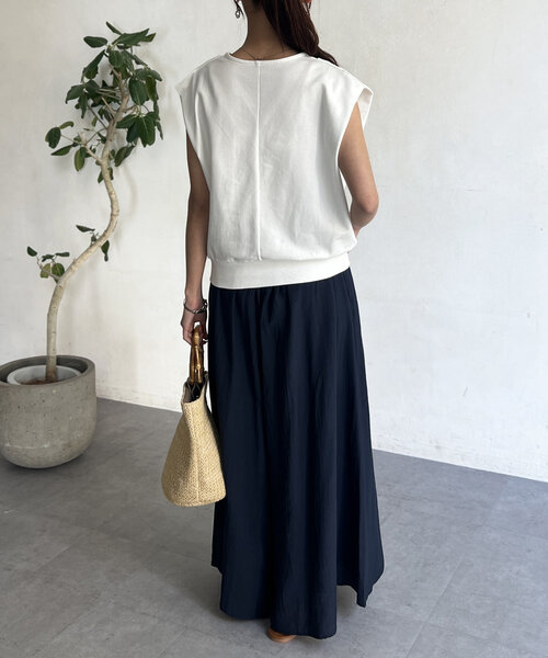 Chez toi（シェトワ）の「落ち感フレアパンツ（その他パンツ・レディース・ネイビー/ホワイト/ブラック・FREE）」の16枚目の写真