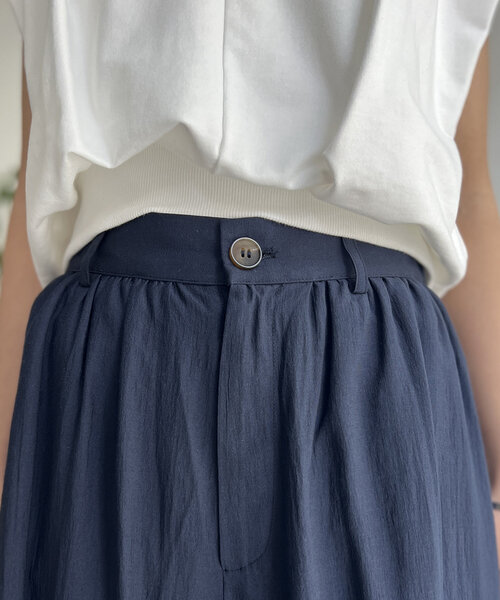 Chez toi（シェトワ）の「落ち感フレアパンツ（その他パンツ・レディース・ネイビー/ホワイト/ブラック・FREE）」の21枚目の写真