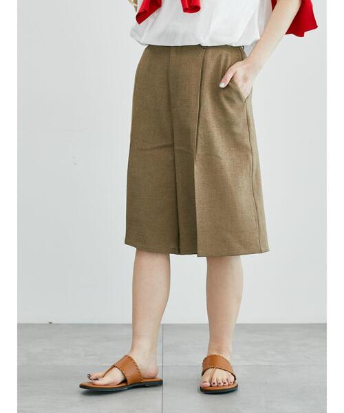 Lugnoncure(ルノンキュール)の「麻調タックハーフパンツ《2025summer catalog item》(その他パンツ・レディース・オフホワイト/ベージュ/ブラック・F)」の22枚目の写真