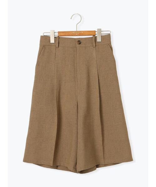 Lugnoncure(ルノンキュール)の「麻調タックハーフパンツ《2025summer catalog item》(その他パンツ・レディース・オフホワイト/ベージュ/ブラック・F)」の11枚目の写真