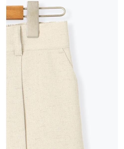 Lugnoncure(ルノンキュール)の「麻調タックハーフパンツ《2025summer catalog item》(その他パンツ・レディース・オフホワイト/ベージュ/ブラック・F)」の15枚目の写真