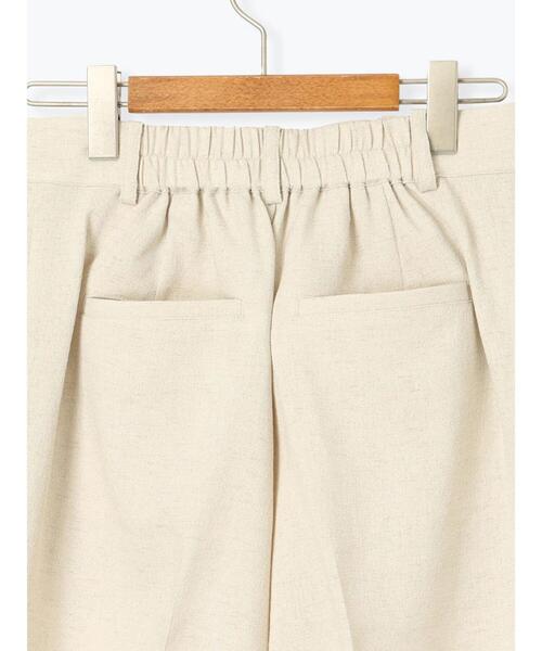 Lugnoncure(ルノンキュール)の「麻調タックハーフパンツ《2025summer catalog item》(その他パンツ・レディース・オフホワイト/ベージュ/ブラック・F)」の17枚目の写真