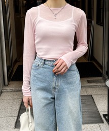 LE MORE（リモア）の「カラーフィットシアーロンT（Tシャツ/カットソー）」