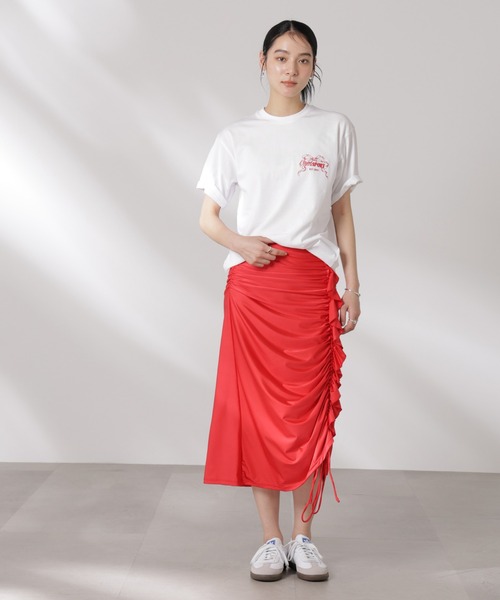 Opera SPORT(オペラスポーツ)の「OperaSPORT/AGATHE SKIRT(スカート・レディース・レッド・S)」の2枚目の写真