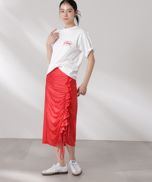 Opera SPORT(オペラスポーツ)の「OperaSPORT/AGATHE SKIRT(スカート・レディース・レッド・S)」の3枚目の写真