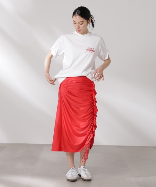 Opera SPORT(オペラスポーツ)の「OperaSPORT/AGATHE SKIRT(スカート・レディース・レッド・S)」の4枚目の写真