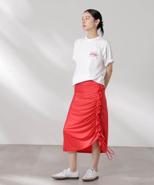 Opera SPORT(オペラスポーツ)の「OperaSPORT/AGATHE SKIRT(スカート・レディース・レッド・S)」の5枚目の写真