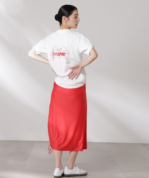 Opera SPORT(オペラスポーツ)の「OperaSPORT/AGATHE SKIRT(スカート・レディース・レッド・S)」の7枚目の写真