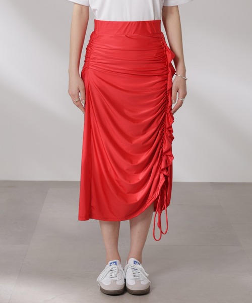 Opera SPORT(オペラスポーツ)の「OperaSPORT/AGATHE SKIRT(スカート・レディース・レッド・S)」の9枚目の写真