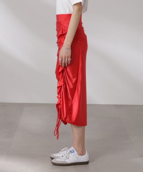 Opera SPORT(オペラスポーツ)の「OperaSPORT/AGATHE SKIRT(スカート・レディース・レッド・S)」の10枚目の写真