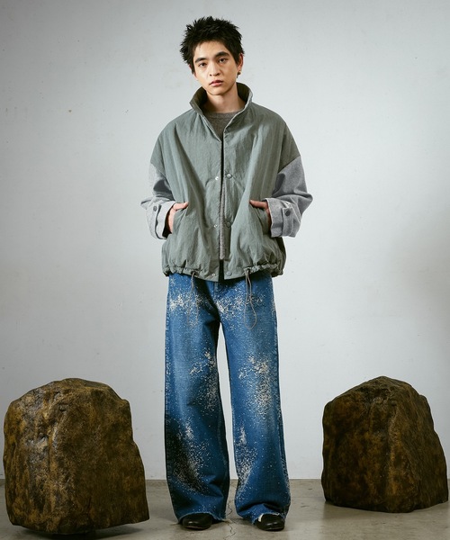 Dulcamara（ドゥルカマラ）の「エイジングRIPクロスパデッド切替JK（ブルゾン・メンズ・ベージュ系/カーキ系・0/1）」の5枚目の写真