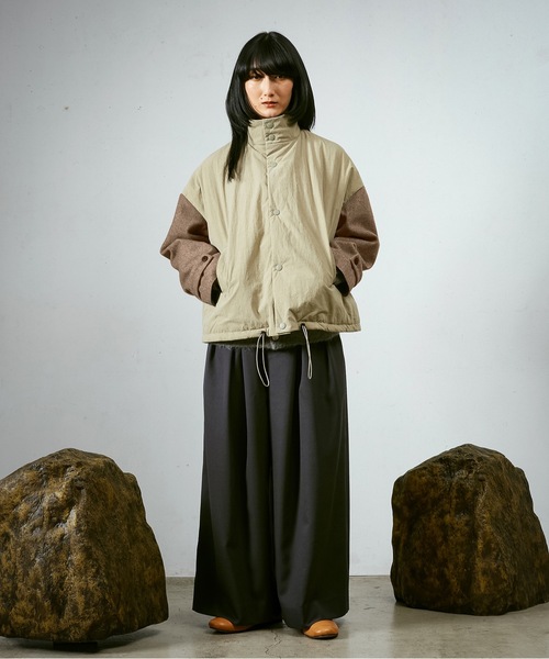 Dulcamara（ドゥルカマラ）の「エイジングRIPクロスパデッド切替JK（ブルゾン・メンズ・ベージュ系/カーキ系・0/1）」の7枚目の写真