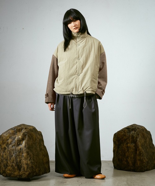 Dulcamara（ドゥルカマラ）の「エイジングRIPクロスパデッド切替JK（ブルゾン・メンズ・ベージュ系/カーキ系・0/1）」の10枚目の写真