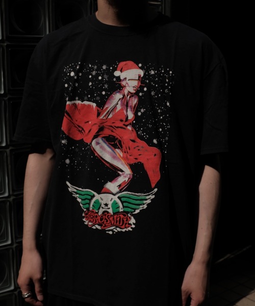 THRIFTY LOOK(スリフティールック)の「THRIFTY LOOK / スリフティールック THRIFTY"AEROSMITH"TEE エアロスミス 空山(Tシャツ/カットソー・メンズ・ブラック・LARGE/X-LARGE/MEDIUM)」の4枚目の写真