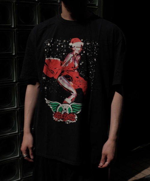 THRIFTY LOOK(スリフティールック)の「THRIFTY LOOK / スリフティールック THRIFTY"AEROSMITH"TEE エアロスミス 空山(Tシャツ/カットソー・メンズ・ブラック・LARGE/X-LARGE/MEDIUM)」の2枚目の写真