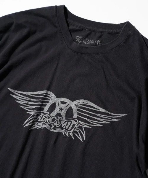 THRIFTY LOOK(スリフティールック)の「THRIFTY LOOK / スリフティールック THRIFTY"AEROSMITH"TEE エアロスミス 空山(Tシャツ/カットソー・メンズ・ブラック・LARGE/X-LARGE/MEDIUM)」の7枚目の写真