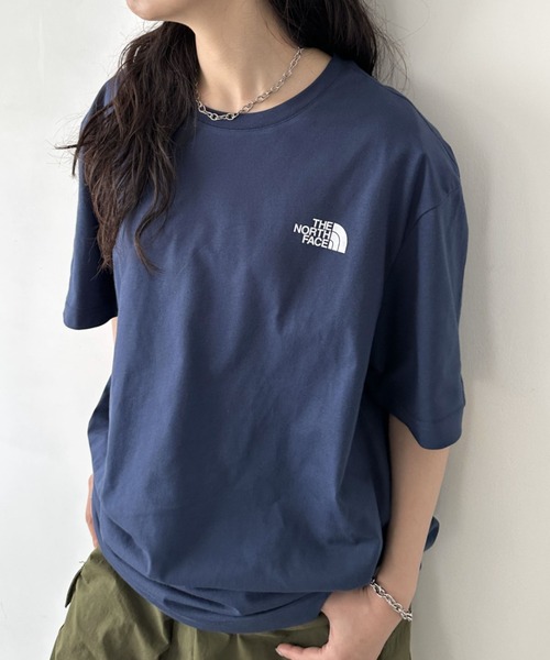 THE NORTH FACE（ザノースフェイス）の「国内未発売 THE NORTH FACE(ザ・ノースフェイス)/ワンポイントロゴ クルーネック 半袖 コットン Tシャツ/COTTON S/S R/TEE（Tシャツ/カットソー・レディース・ネイビー/ミント/ホワイト/ブラック・S/M/L/XL/XXL）」の4枚目の写真