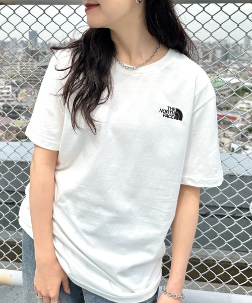 国内未発売 THE NORTH FACE(ザ・ノースフェイス)/ワンポイントロゴ クルーネック 半袖 コットン Tシャツ/COTTON S/S R/TEE