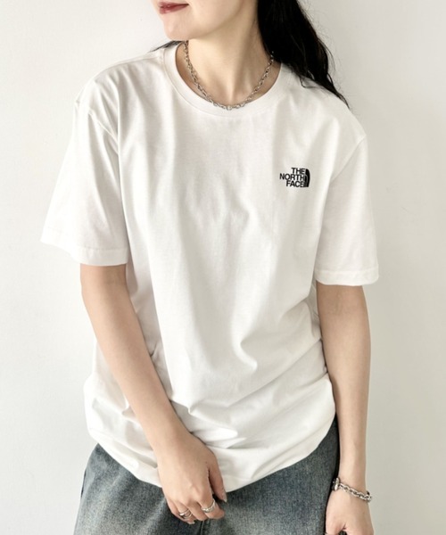 THE NORTH FACE（ザノースフェイス）の「国内未発売 THE NORTH FACE(ザ・ノースフェイス)/ワンポイントロゴ クルーネック 半袖 コットン Tシャツ/COTTON S/S R/TEE（Tシャツ/カットソー・レディース・ネイビー/ミント/ホワイト/ブラック・S/M/L/XL/XXL）」の11枚目の写真