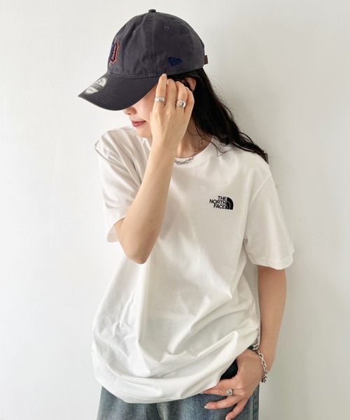 THE NORTH FACE（ザノースフェイス）の「国内未発売 THE NORTH FACE(ザ・ノースフェイス)/ワンポイントロゴ クルーネック 半袖 コットン Tシャツ/COTTON S/S R/TEE（Tシャツ/カットソー・レディース・ネイビー/ミント/ホワイト/ブラック・S/M/L/XL/XXL）」の12枚目の写真