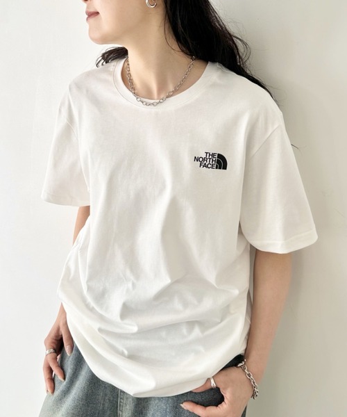THE NORTH FACE（ザノースフェイス）の「国内未発売 THE NORTH FACE(ザ・ノースフェイス)/ワンポイントロゴ クルーネック 半袖 コットン Tシャツ/COTTON S/S R/TEE（Tシャツ/カットソー・レディース・ネイビー/ミント/ホワイト/ブラック・S/M/L/XL/XXL）」の10枚目の写真