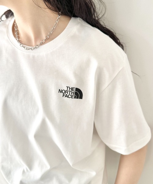 THE NORTH FACE（ザノースフェイス）の「国内未発売 THE NORTH FACE(ザ・ノースフェイス)/ワンポイントロゴ クルーネック 半袖 コットン Tシャツ/COTTON S/S R/TEE（Tシャツ/カットソー・レディース・ネイビー/ミント/ホワイト/ブラック・S/M/L/XL/XXL）」の8枚目の写真