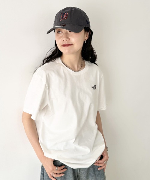 THE NORTH FACE（ザノースフェイス）の「国内未発売 THE NORTH FACE(ザ・ノースフェイス)/ワンポイントロゴ クルーネック 半袖 コットン Tシャツ/COTTON S/S R/TEE（Tシャツ/カットソー・レディース・ネイビー/ミント/ホワイト/ブラック・S/M/L/XL/XXL）」の13枚目の写真