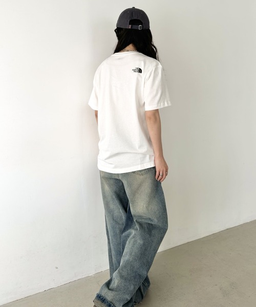 THE NORTH FACE（ザノースフェイス）の「国内未発売 THE NORTH FACE(ザ・ノースフェイス)/ワンポイントロゴ クルーネック 半袖 コットン Tシャツ/COTTON S/S R/TEE（Tシャツ/カットソー・レディース・ネイビー/ミント/ホワイト/ブラック・S/M/L/XL/XXL）」の16枚目の写真