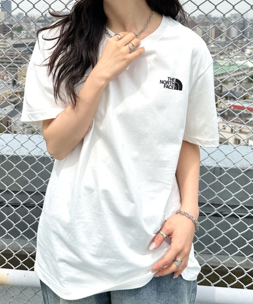 THE NORTH FACE（ザノースフェイス）の「国内未発売 THE NORTH FACE(ザ・ノースフェイス)/ワンポイントロゴ クルーネック 半袖 コットン Tシャツ/COTTON S/S R/TEE（Tシャツ/カットソー・レディース・ネイビー/ミント/ホワイト/ブラック・S/M/L/XL/XXL）」の6枚目の写真
