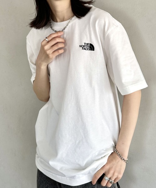 THE NORTH FACE（ザノースフェイス）の「国内未発売 THE NORTH FACE(ザ・ノースフェイス)/ワンポイントロゴ クルーネック 半袖 コットン Tシャツ/COTTON S/S R/TEE（Tシャツ/カットソー・レディース・ネイビー/ミント/ホワイト/ブラック・S/M/L/XL/XXL）」の18枚目の写真