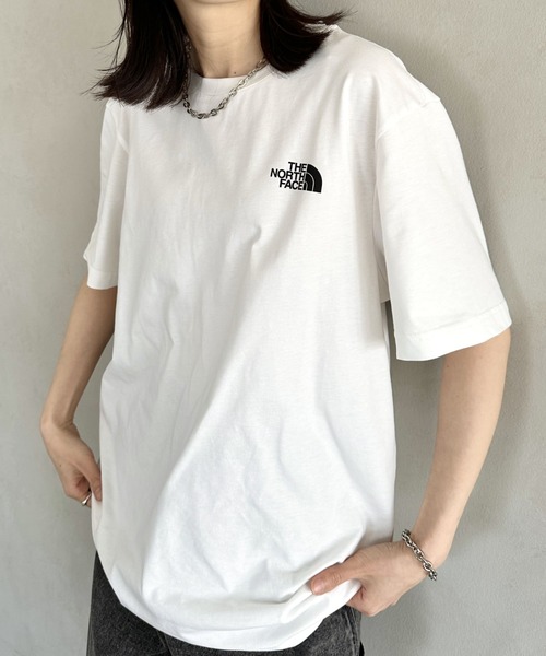 THE NORTH FACE（ザノースフェイス）の「国内未発売 THE NORTH FACE(ザ・ノースフェイス)/ワンポイントロゴ クルーネック 半袖 コットン Tシャツ/COTTON S/S R/TEE（Tシャツ/カットソー・レディース・ネイビー/ミント/ホワイト/ブラック・S/M/L/XL/XXL）」の19枚目の写真