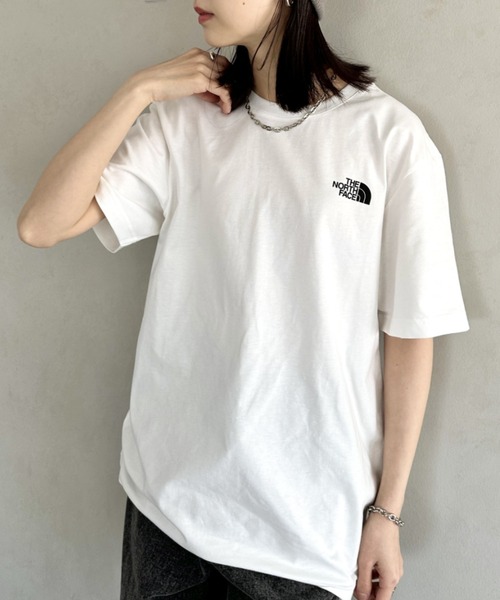THE NORTH FACE（ザノースフェイス）の「国内未発売 THE NORTH FACE(ザ・ノースフェイス)/ワンポイントロゴ クルーネック 半袖 コットン Tシャツ/COTTON S/S R/TEE（Tシャツ/カットソー・レディース・ネイビー/ミント/ホワイト/ブラック・S/M/L/XL/XXL）」の20枚目の写真