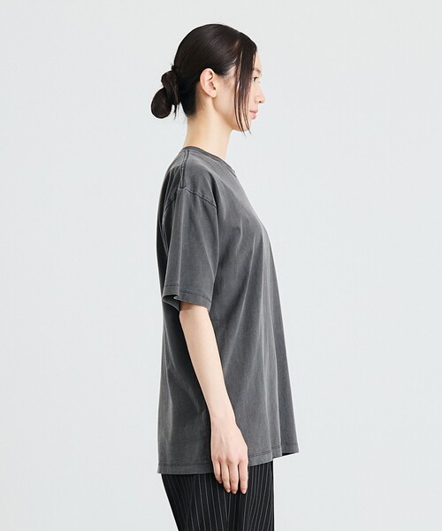 City Ambient Products（シティアンビエントプロダクツ）の「City Ambient Products: フラワー プリント フェード ピグメント Tシャツ（Tシャツ/カットソー・メンズ・ブラウン/ネイビー/チャコールグレー/ダークグレー・SMALL/MEDIUM/LARGE）」の8枚目の写真